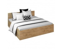 Manželská posteľ s kovovým roštom Doli 180x200 cm - dub artisan