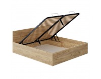 Manželská posteľ s kovovým roštom Doli 180x200 cm - dub artisan