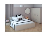 Manželská posteľ s kovovým roštom Doli 180x200 cm - kašmír