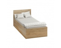Jednolôžková posteľ s kovovým roštom Doli 90x200 cm - dub artisan
