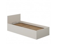 Jednolôžková posteľ s kovovým roštom Doli 90x200 cm - kašmír