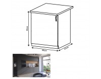 Dolná kuchynská skrinka Langen D60 L - dub artisan / sivá