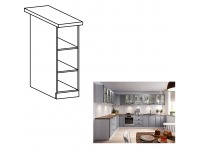 Dolná kuchynská skrinka Layla D20P - biela