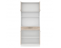 Štvordverový kredenc Domis New - biela / dub sonoma