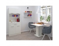 Štvordverový kredenc Domis New - biela 