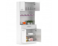 Štvordverový kredenc Domis New - biela 