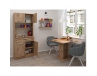 Štvordverový kredenc Domis New - dub wotan