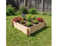 Drevený vyvýšený záhon Donel - hnedá