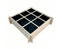 Drevený vyvýšený záhon Donel - hnedá