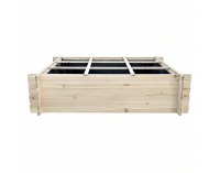 Drevený vyvýšený záhon Donel - hnedá