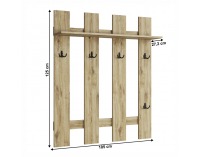 Vešiakový panel Dorsi 105 - dub navarra