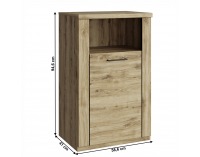 Jednodverová skrinka Dorsi 1D - dub navarra