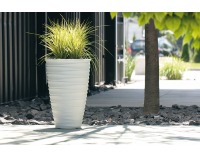 Plastový kvetináč DPFE400 38,3 cm - biela