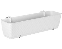 Plastový balkónový kvetináč DRL600PW 59 cm - biela