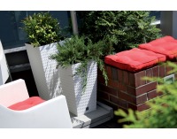 Plastový kvetináč DRTS300 30 cm - hnedá