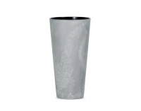 Plastový kvetináč DTUS300E 30 cm - sivý betón