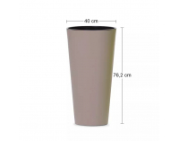 Vysoký plastový kvetináč DTUS400 40 cm - mocca