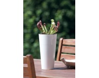 Vysoký plastový kvetináč DTUS400 40 cm - mocca