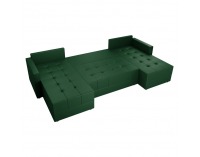 Rohová sedačka U s rozkladom Duan U Uni L/P - zelená