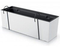 Plastový balkónový kvetináč DUC600W 58 cm - biela