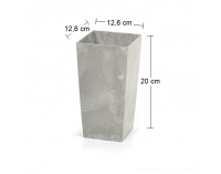 Plastový kvetináč DURS125E 12,5 cm - slonovinová