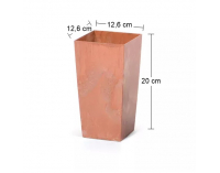 Plastový kvetináč DURS125E 12,5 cm - terakota