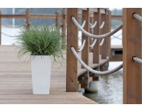 Plastový kvetináč DURS140E 14 cm - slonovinová