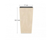Plastový kvetináč DURS170E 17 cm - slonovinová