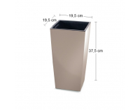 Plastový kvetináč DURS200 20 cm - mocca