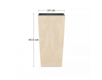Plastový kvetináč DURS240E 24 cm - slonovinová