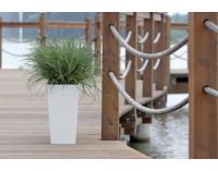 Plastový kvetináč DURS240E 24 cm - slonovinová