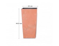 Plastový kvetináč DURS240E 24 cm - terakota