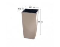 Plastový kvetináč DURS300 30 cm - mocca