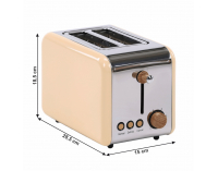 Hriankovač Dustin - béžová / vzor drevo