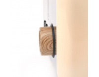 Hriankovač Dustin - béžová / vzor drevo