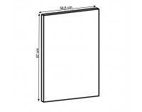 Dvierka na umývačku Layla 59,6x57 cm - sivá matná