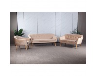 Dvojsedačka Nosel - béžová / prírodná