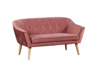 Dvojsedačka Nosel - ružová / prírodná