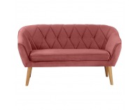 Dvojsedačka Nosel - ružová / prírodná