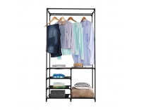 Šatníkový organizér Efren - čierna