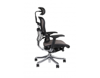 Kancelárska stolička s podrúčkami Efuso BS - sivá / čierna / chróm
