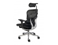 Kancelárska stolička s podrúčkami Efuso BT - čierna / chróm