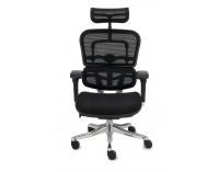 Kancelárska stolička s podrúčkami Efuso BT - čierna / chróm