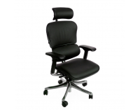 Kancelárska stolička s podrúčkami Efuso LE - čierna / chróm