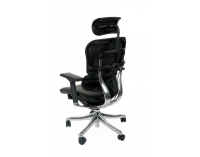 Kancelárska stolička s podrúčkami Efuso LE - čierna / chróm