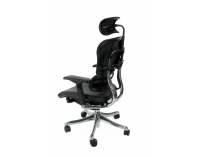 Kancelárska stolička s podrúčkami Efuso LE - čierna / chróm