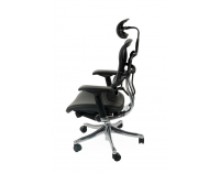 Kancelárska stolička s podrúčkami Efuso LE - čierna / chróm