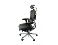 Kancelárska stolička s podrúčkami Efuso LE - čierna / chróm