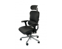 Kancelárska stolička s podrúčkami Efuso LE - čierna / chróm