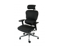 Kancelárska stolička s podrúčkami Efuso LE - čierna / chróm